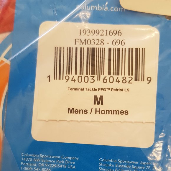 Columbia Men's Terminal Tackle PFG Patriot Ls Size M - Picture 3 of 3